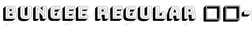Bungee Regular 普通字体转换